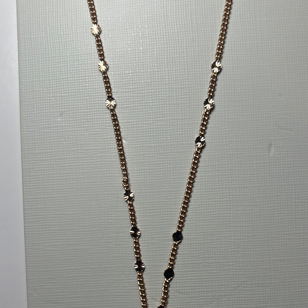NWT-Gold and White Opal Cluster Necklace - Picture 7 of 9